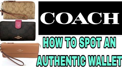check coach wallet authenticity